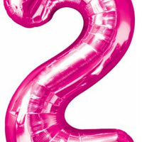 pink #2 34" foil balloon