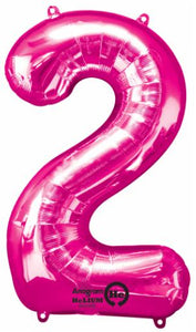 pink #2 34" foil balloon