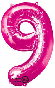 Number 9 Balloon 34"