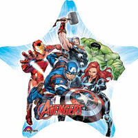 star shaped avengers 32 inch foil balloon