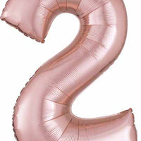 rose gold #2 34" foil balloon