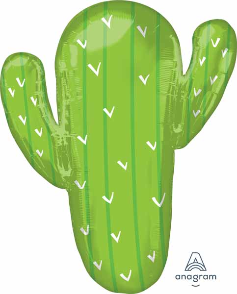 cactus supershape balloon 31 inches comes empty