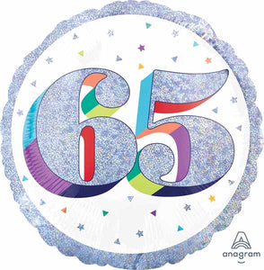 65 Here's to Your Birthday 18" foil balloon