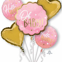 Baby girl Foil Balloon Bouquet