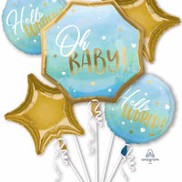 Oh baby boy balloon bouquet