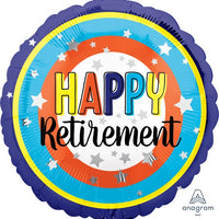 Retirement Circles 18" Round Foil Balloon