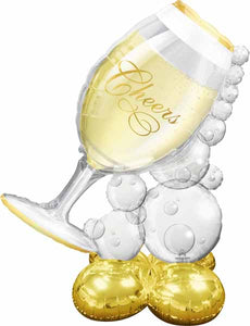 Wine glass 51" airloonz decoration