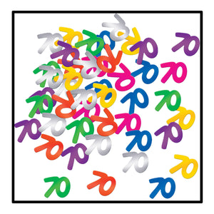 70th Metallic Confetti