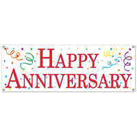 happy anniversary banner, all weather