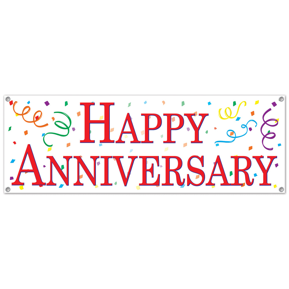 happy anniversary banner, all weather