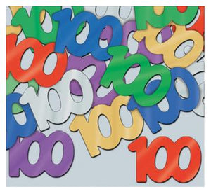 100th Metallic Confetti
