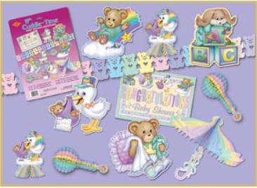 Baby shower 11 piece decorating Kit