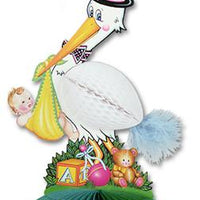 Tissue stork centrepiece