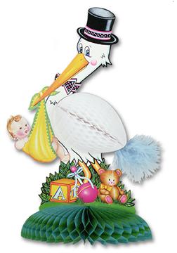 Tissue stork centrepiece