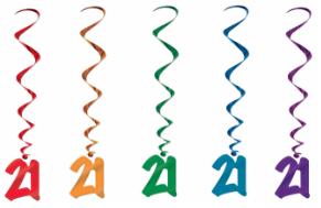 21 hanging decorations