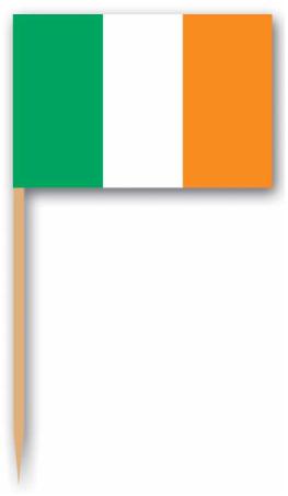 irish flag picks, 50 per package