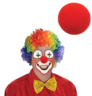 red foam clown nose
