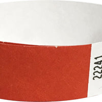 500 Red Tyvek wristbands