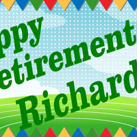 Retirement 2'x4' custom banner