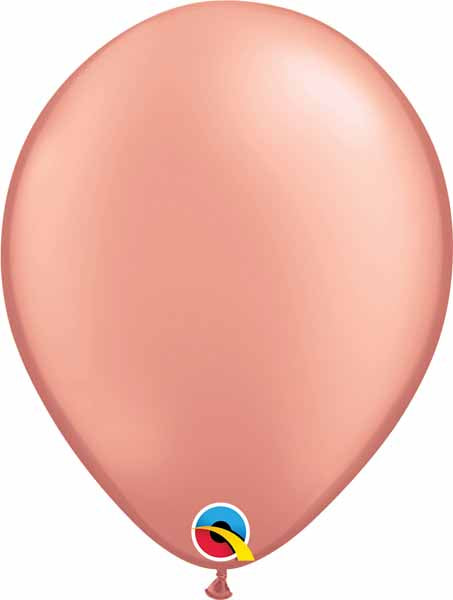 rose gold Qualatex 11inch Balloons ,10 per package, empty