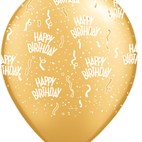 Happy Birthday Balloon 5/Pkg 17 colours