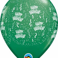 Happy Birthday Balloon 5/Pkg 17 colours