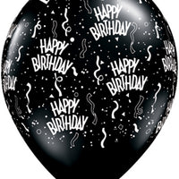 Happy Birthday Balloon 5/Pkg 17 colours