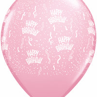 Happy Birthday Balloon 5/Pkg 17 colours