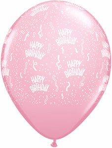 Happy Birthday Balloon 5/Pkg 17 colours