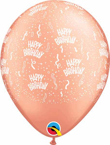 Happy Birthday Balloon 5/Pkg 17 colours