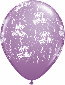 Happy Birthday Balloon 5/Pkg 17 colours