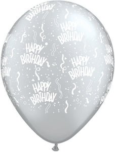 Happy Birthday Balloon 5/Pkg 17 colours