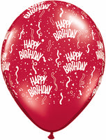 Happy Birthday Balloon 5/Pkg 17 colours

