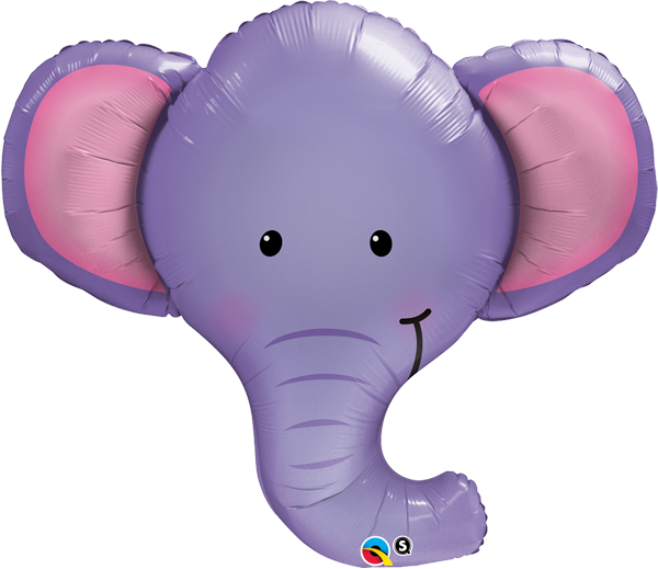 Elephant Head Shape Foil Balloon