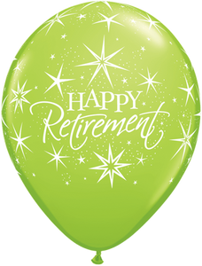 Happy Retirement 11" Latex balloon