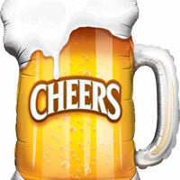 35 inch beer mug shaped mylar balloon