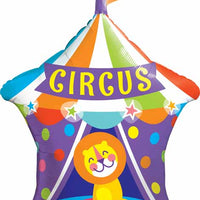 Big Top circus lion foil balloon