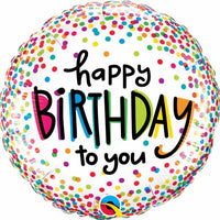 Happy Birthday dots Foil Balloon
