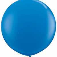 dark blue Qualatex 3 foot Balloon, 1 per package, empty