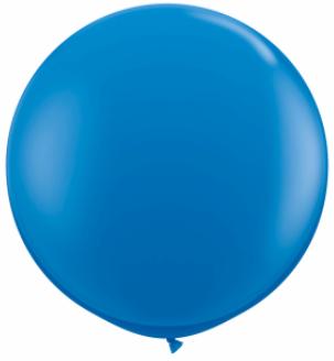 dark blue Qualatex 3 foot Balloon, 1 per package, empty