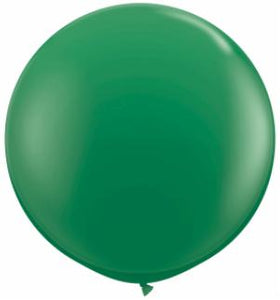 green Qualatex 3 foot Balloon, 1 per package, empty