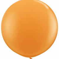 orange Qualatex 3 foot Balloon, 1 per package, empty