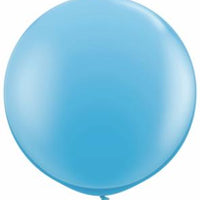 pale blue Qualatex 3 foot Balloon, 1 per package, empty