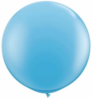 pale blue Qualatex 3 foot Balloon, 1 per package, empty
