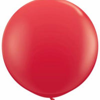 red Qualatex 3 foot Balloon, 1 per package, empty