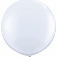 White Qualatex 3 foot Balloon, 1 per package, empty