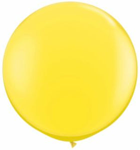 yellow Qualatex 3 foot Balloon, 1 per package, empty