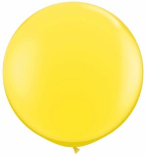 yellow Qualatex 3 foot Balloon, 1 per package, empty