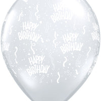 Happy Birthday Balloon 5/Pkg 17 colours