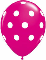 Polka Dot printed latex balloon
